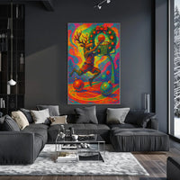 Festive Reindeer Dunk Poster