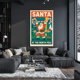 Santa Claus Strength Holiday Fantasy Mythology Poster