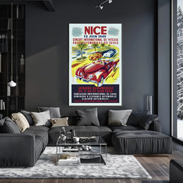 Nice International Automobile Week 1949 Poster