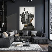 New York City A Symbolic Collage Poster