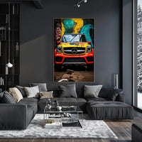 Vibrant Automotive Art Poster PosterGoat
