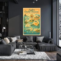 Explore Coastal Treasures Wall Art Print PosterGoat