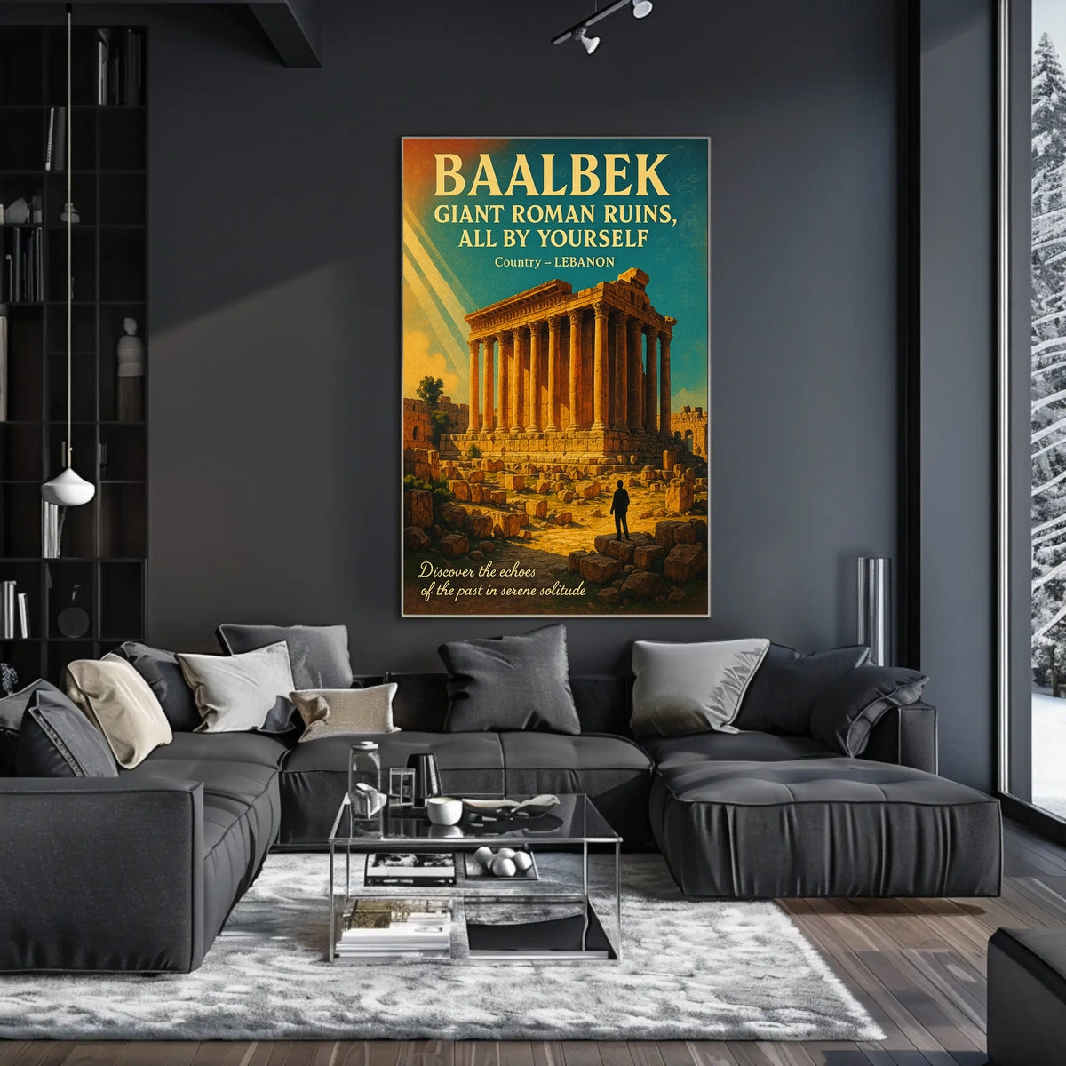 Discover Baalbek Giant Roman Ruins Poster