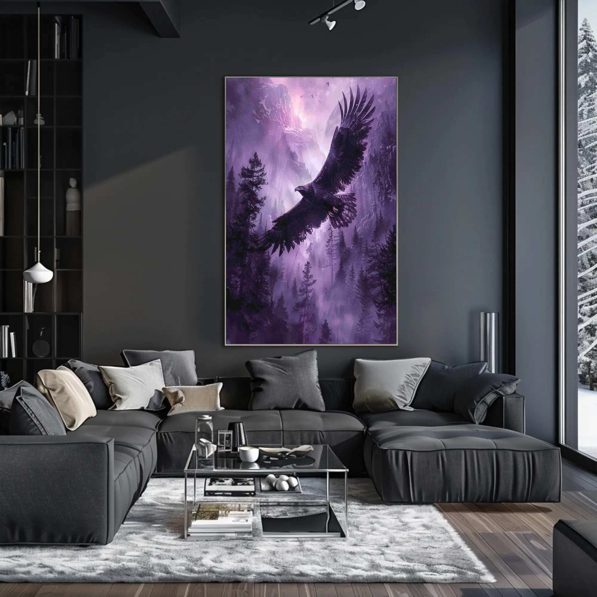 Majestic Flight Art Print Poster for Home Decor and Wanderlust Lovers PosterGoat