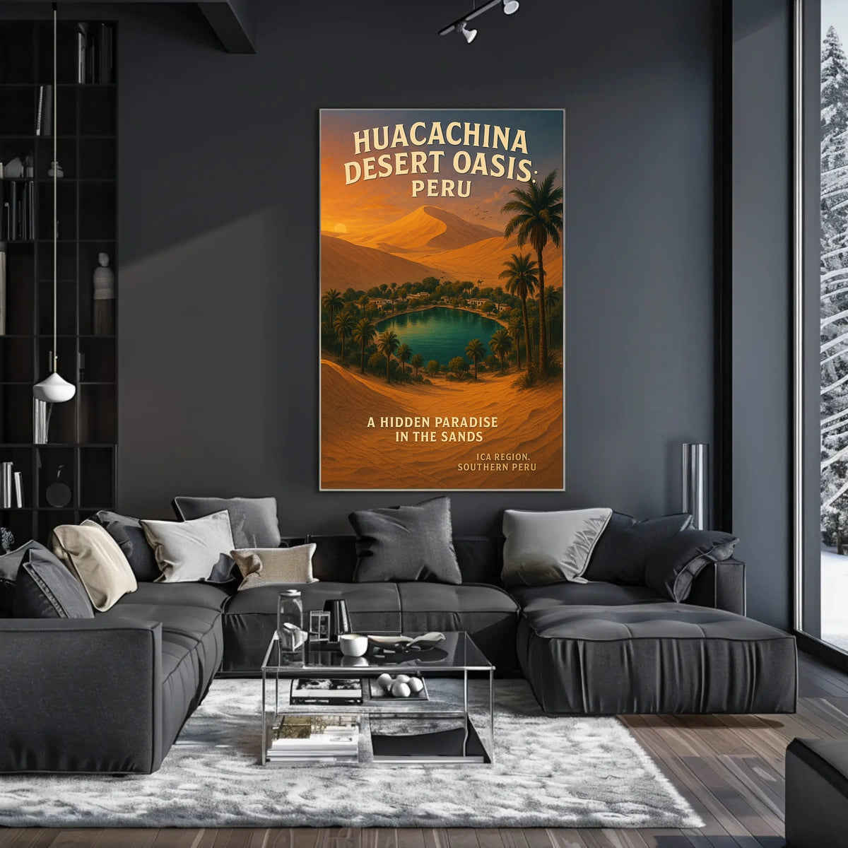 Huacachina Desert Oasis Peru Poster