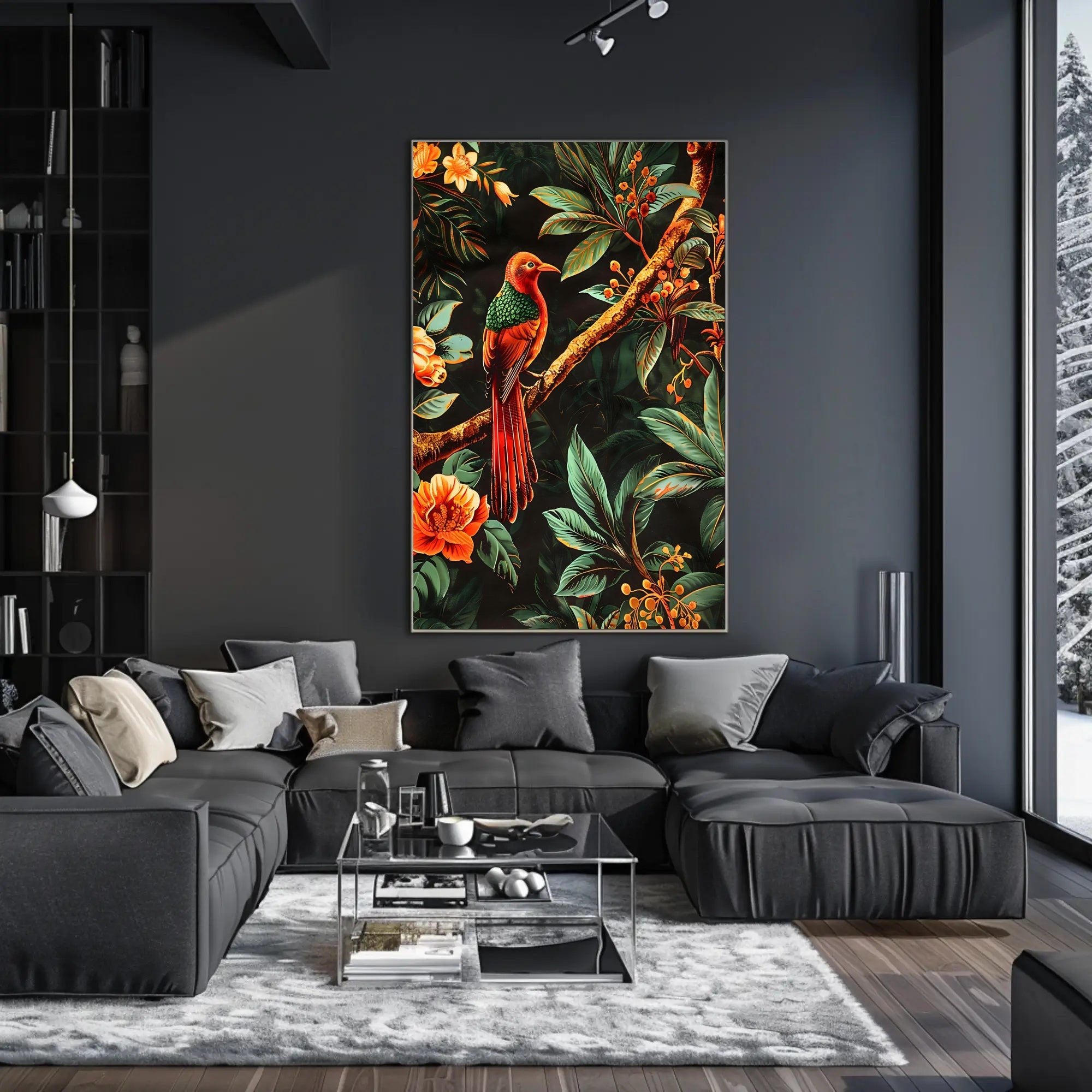 Tropical Bird in Paradise Wall Art Print