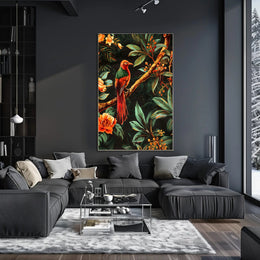 Tropical Bird in Paradise Wall Art Print