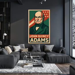 John Quincy Adams Historic Portrait Realism Patriot Poster