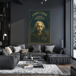 Albert Einstein Vintage Inspirational Science Poster