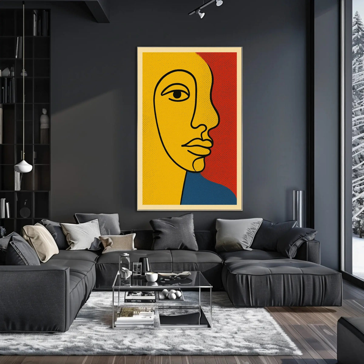 Vibrant Abstract Portrait Poster