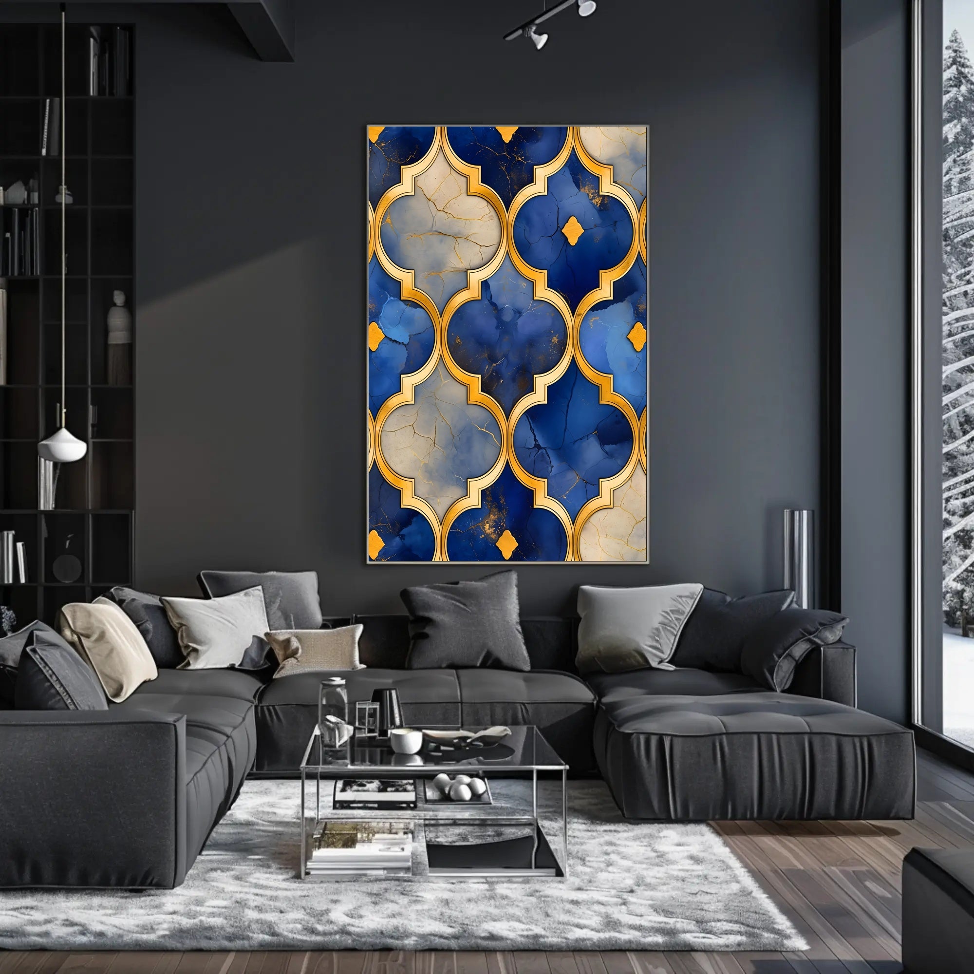 Ornate Geometric Luxury Wall Art Poster - Cultural Heritage