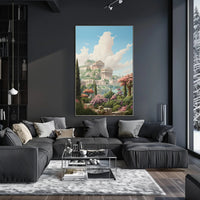 Ancient Elegance Neoclassical Art Cultural Heritage Poster
