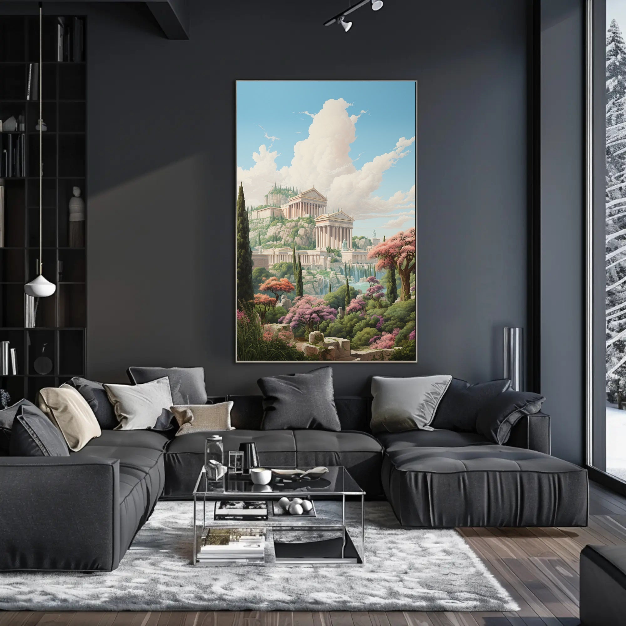 Ancient Elegance Neoclassical Art Cultural Heritage Poster