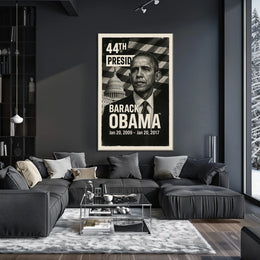 Barack Obama 44th President of the United States Digital Montaje Poster