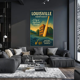 Explore Louisville, Kentucky Poster