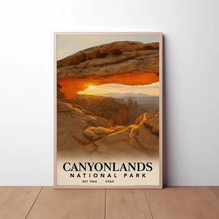 Canyonlands National Park Majestic Arch Adventure Travel Poster