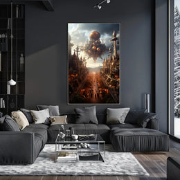 The Floating Cityscape Poster