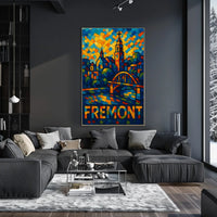 Fremont Vibrant Cityscape Poster