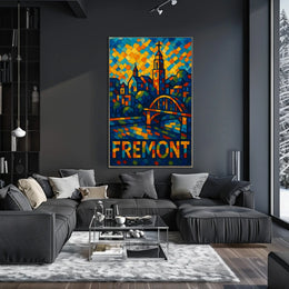 Fremont Vibrant Cityscape Poster
