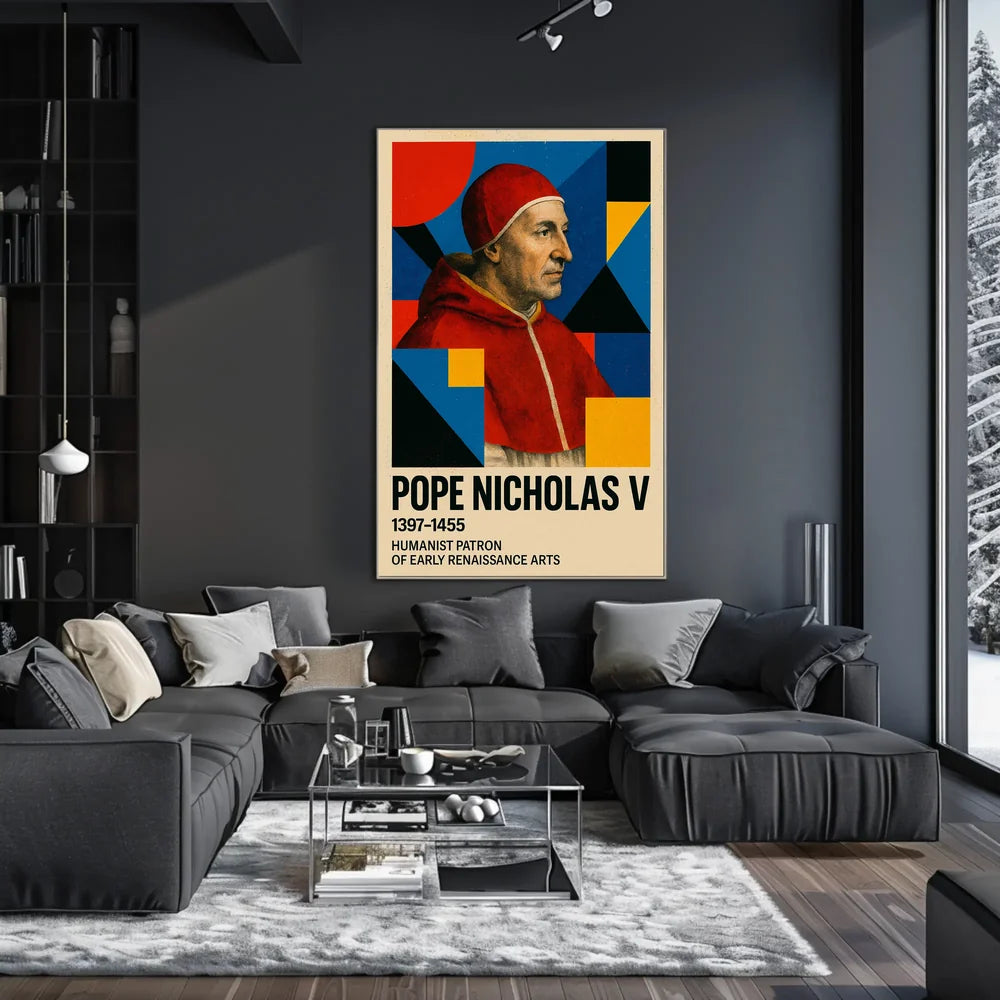 Pope Nicholas V Renaissance Humanism Art Poster
