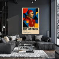 Pope Nicholas V Renaissance Humanism Art Poster