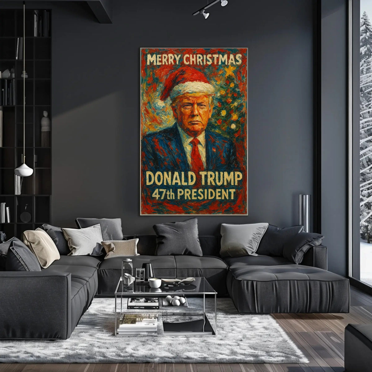 Merry Christmas Donald Trump Holiday Political Poster