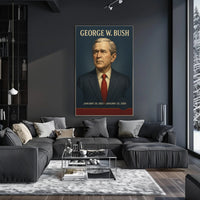 George W. Bush Presidential Portrait Historical or Presidential Poster PosterGoat