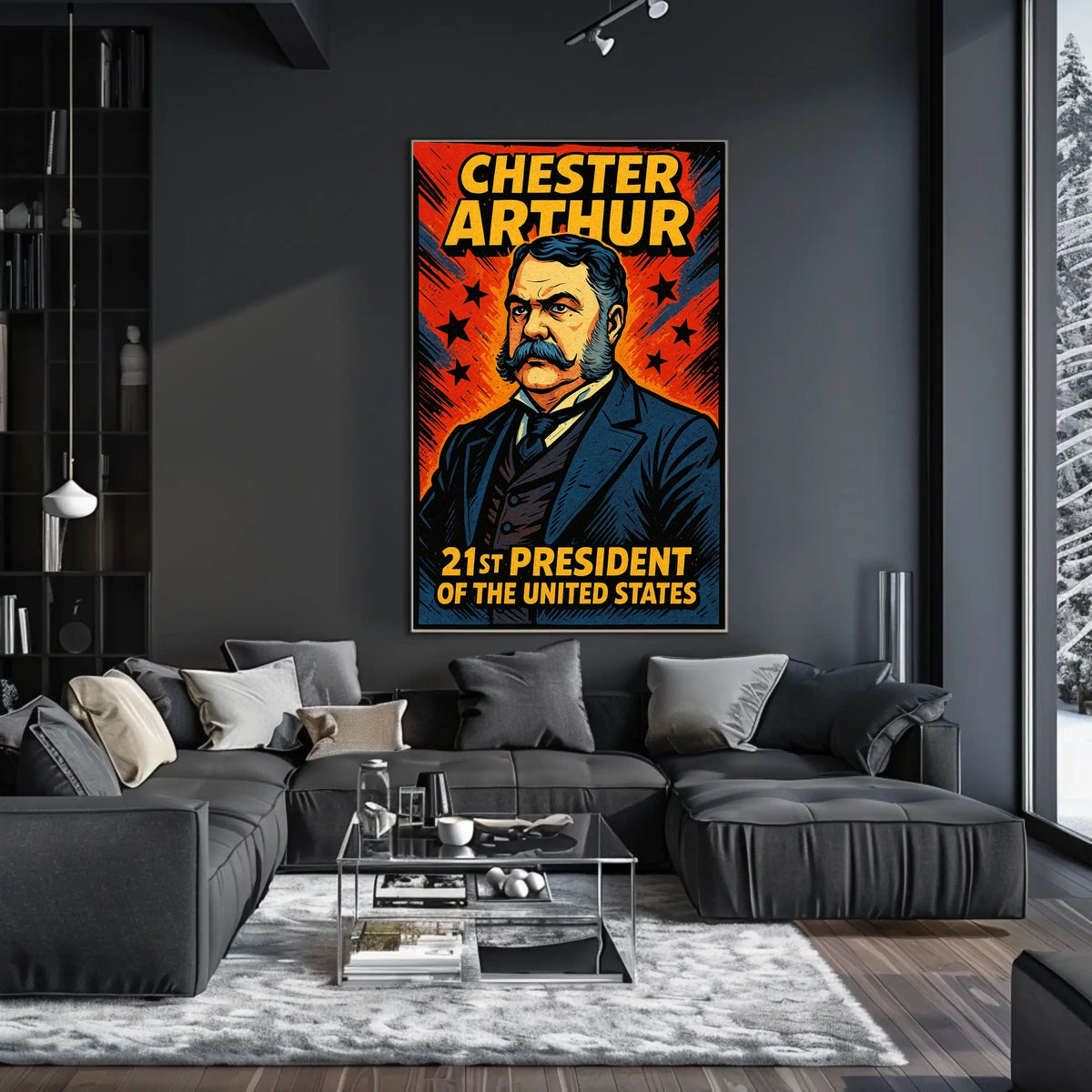Chester Arthur 21st President Poster Wall Art Decor