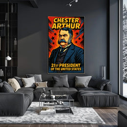 Chester Arthur 21st President Poster Wall Art Decor