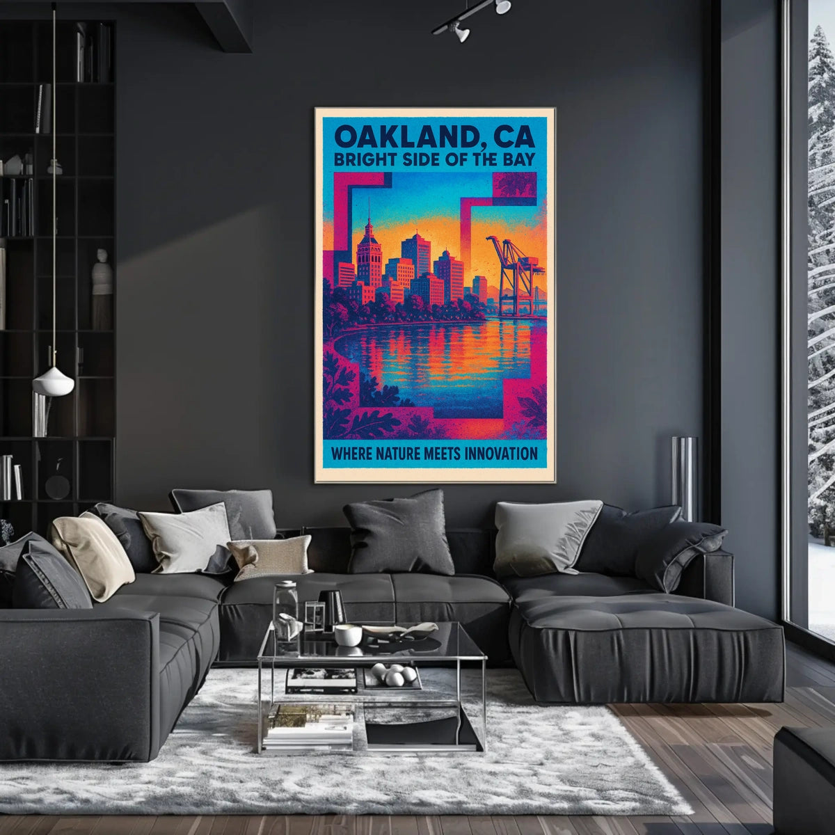 Oakland Bright Side Of The Bay Poster