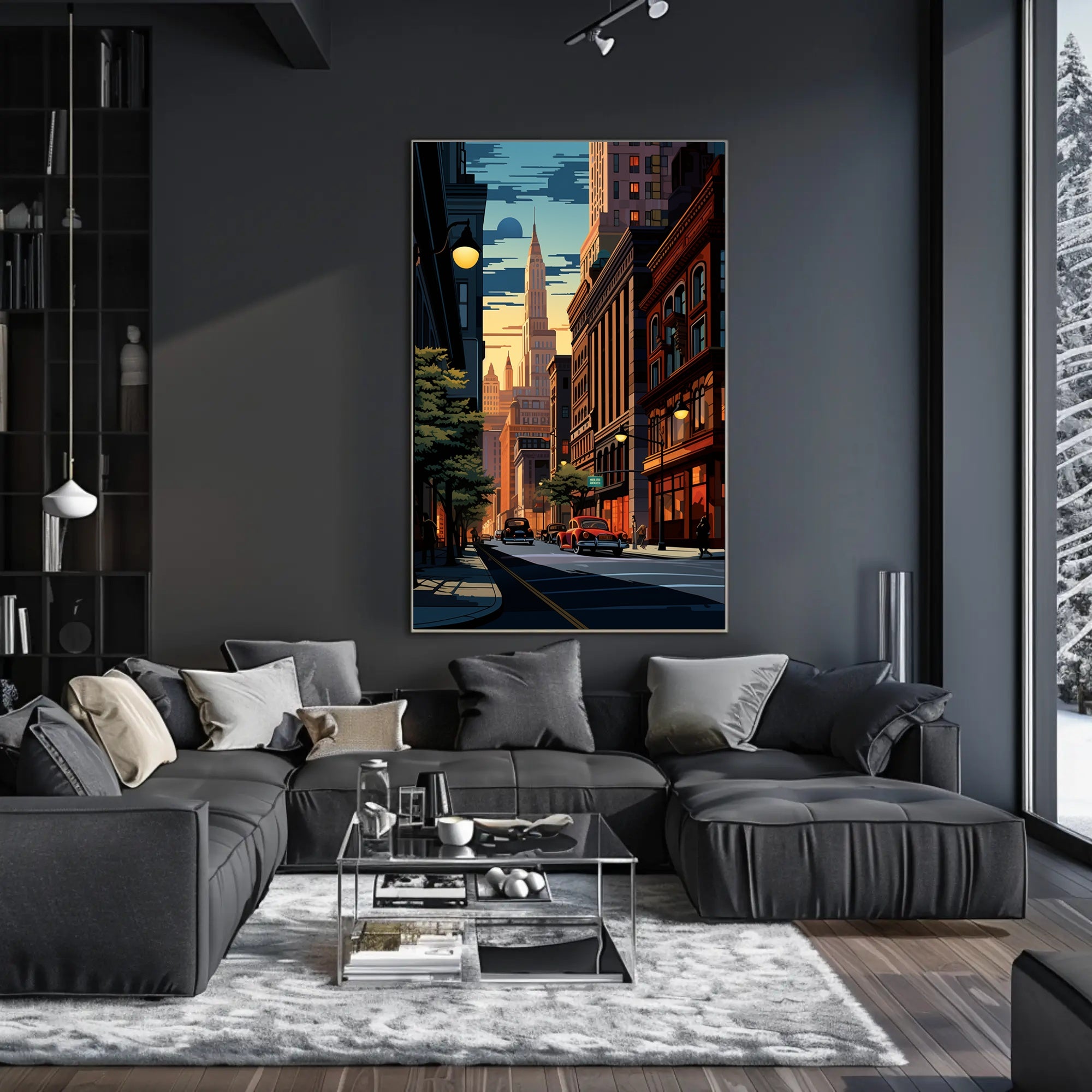 Urban Sunset Poster PosterGoat