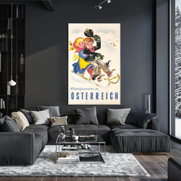 Winter Joys In Austria Poster