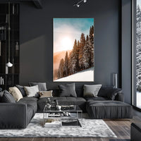 Serene Winter Landscape Print - National Park Poster