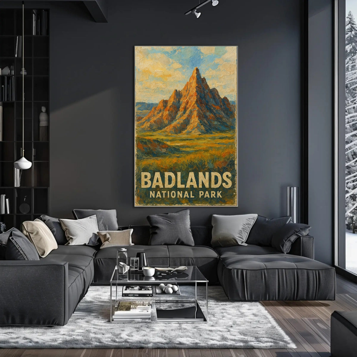 Badlands National Park Wanderlust Desert Scenic Poster