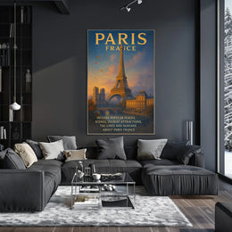 Parisian Romance: Vintage Eiffel Tower Art Print