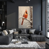 Winter Cardinal Poster