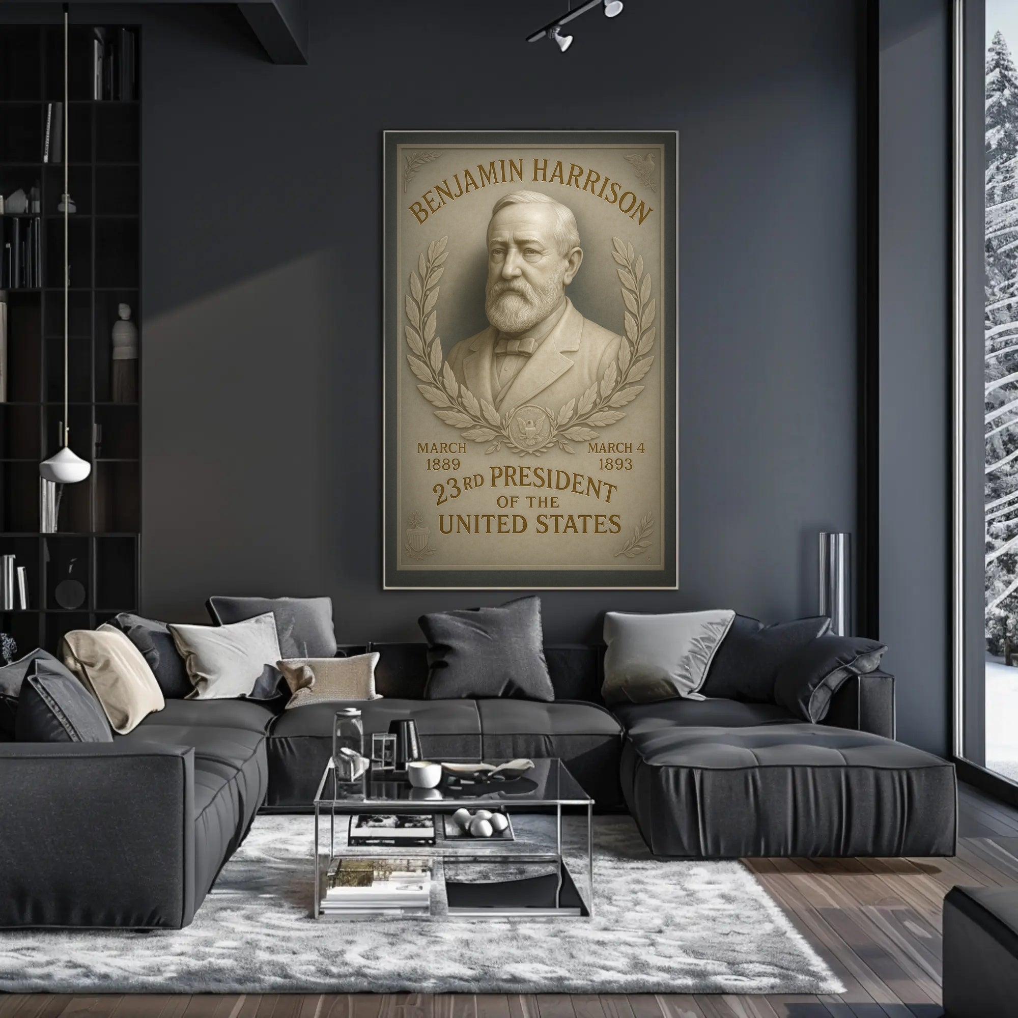 Benjamin Harrison 23rd President Poster PosterGoat