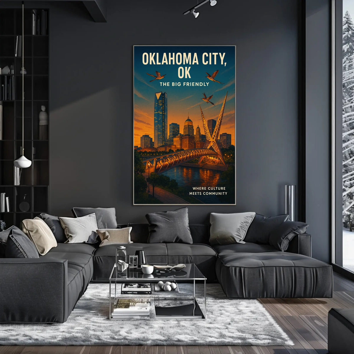 Oklahoma City The Big Friendly Poster