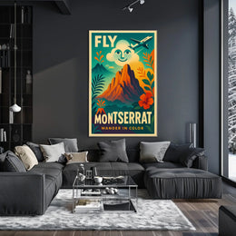 Fly to Montserrat Poster