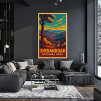 Shenandoah National Park Vintage Autumn Lovers Poster