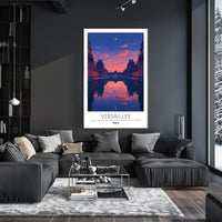 Versailles Sunset: Artistic Palace in Cultural or Heritage Poster