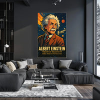Einstein Relativity Vintage Science Scholar Poster