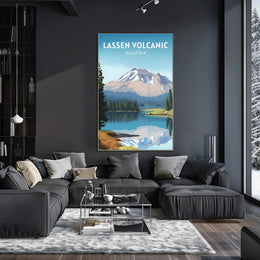 Lassen Volcanic National Park Reflection Poster