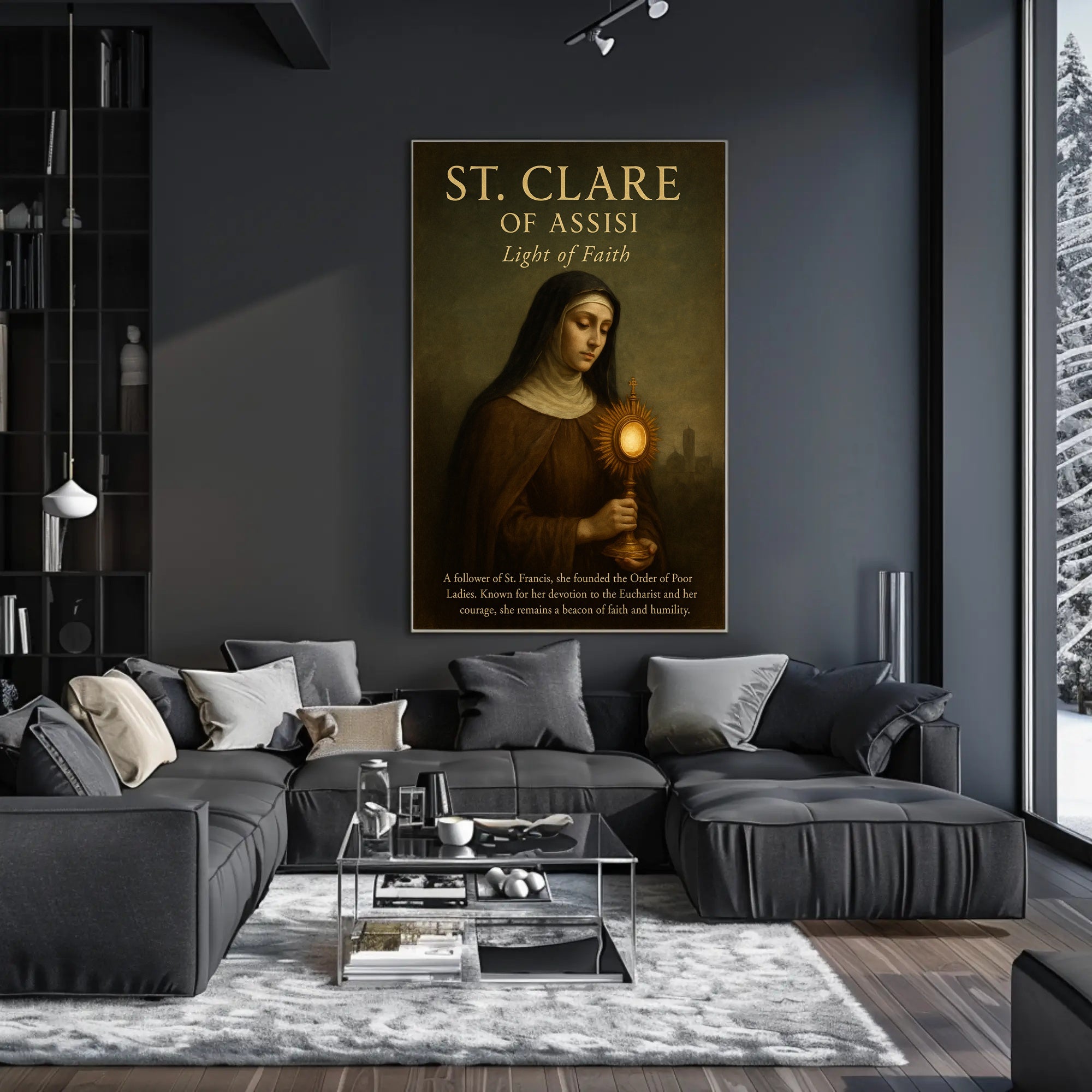 St. Clare Of Assisi Light Of Faith Poster