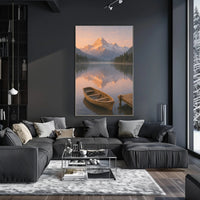Serene Alpine Morning Poster