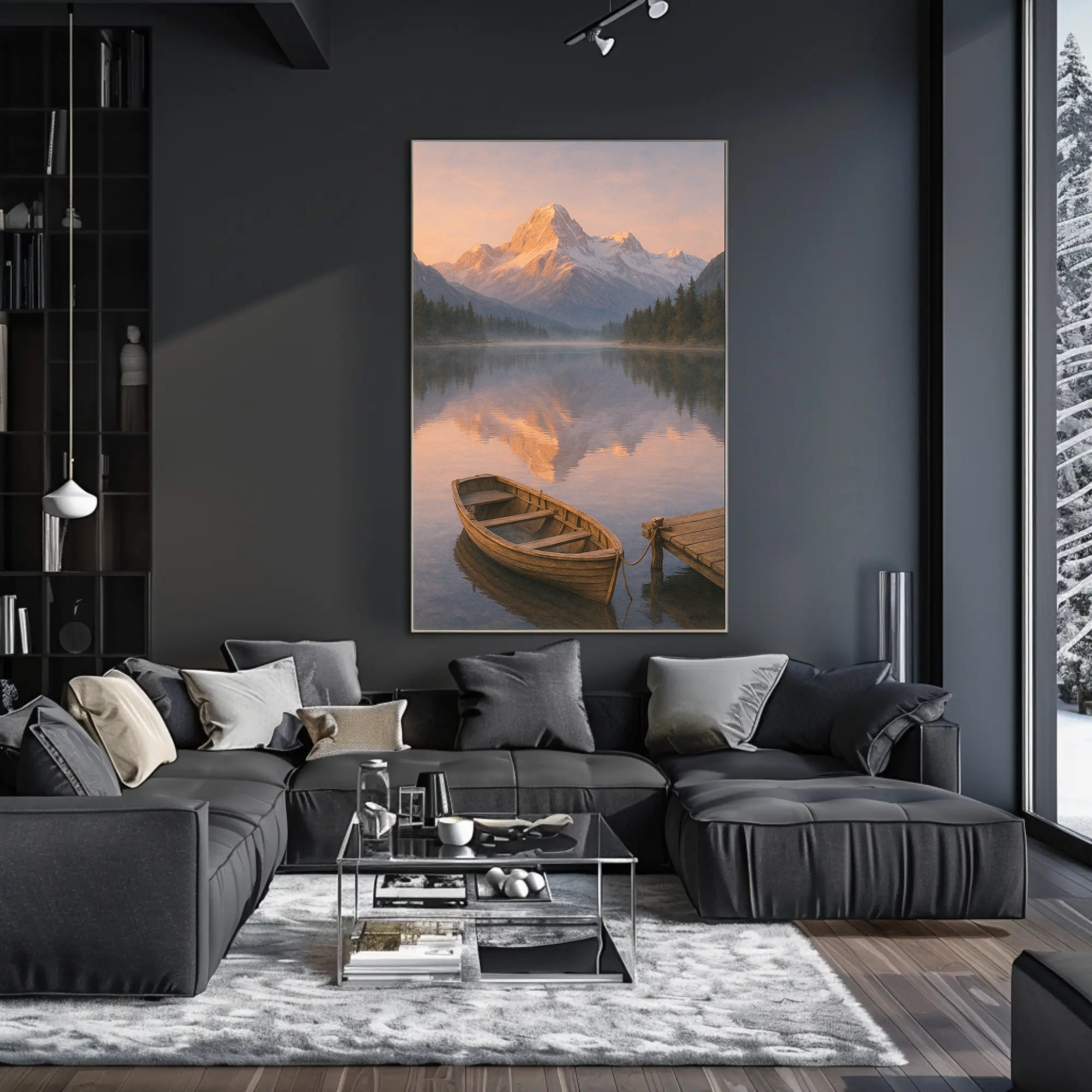 Serene Alpine Morning Poster