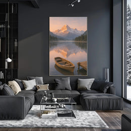 Serene Alpine Morning Poster