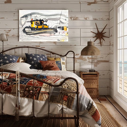 Bessie of NV Tugboat Abstract Artistic Poster