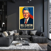 Bill Clinton Presidential Term Poster