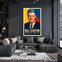 Bill Clinton Presidential Term Poster